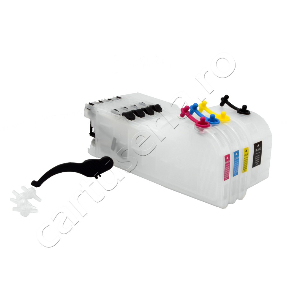 Cartuse reincarcabile XL pentru Brother LC525 LC529 - imagine 4